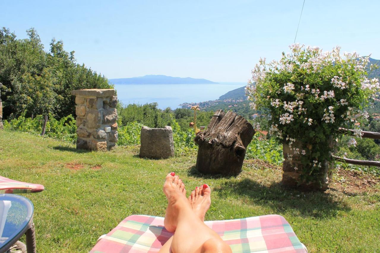 Sea View Apartment With Garden Near Opatija Veprinac Exterior photo